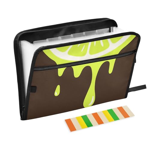 Asthetic Art Bunte Ordner mit Trennblättern, 13 Taschen, A4, Briefgröße mit Reißverschluss, für Zuhause, Büro, breite Aktenordner Asthetic Art Bunte Ordner mit Trennblättern, 13 Taschen, A4, Briefgröße mit Reißverschluss, für Zuhause, Büro, breite Aktenordner von SyXIOP