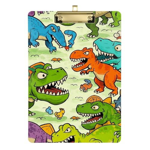 Beigefarbene gruselige Dinosaurier-Silhouette, A4, niedliches Klemmbrett, Aktenordner, Klemmbrett, Briefgröße, Hartpappe für Lehrer, Muss für Klassenzimmer, Grundschule, Größe 22,9 x 30,5 cm Beigefarbene gruselige Dinosaurier-Silhouette, A4, niedliches Klemmbrett, Aktenordner, Klemmbrett, Briefgröße, Hartpappe für Lehrer, Muss für Klassenzimmer, Grundschule, Größe 22,9 x 30,5 cm von SyXIOP