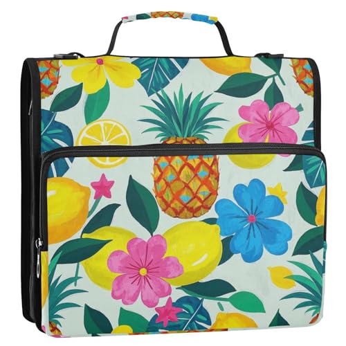 Bolsa de Ringbuch mit Reißverschluss und Schultergurt und Griff, 3,8 cm, mit 3 Ringen und Reißverschluss, inkl. Reißverschlusstasche, Portfolio-Organizer für Schule und Büro, 3,8 cm, Blau Bolsa de Ringbuch mit Reißverschluss und Schultergurt und Griff, 3,8 cm, mit 3 Ringen und Reißverschluss, inkl. Reißverschlusstasche, Portfolio-Organizer für Schule und Büro, 3,8 cm, Blau von SyXIOP