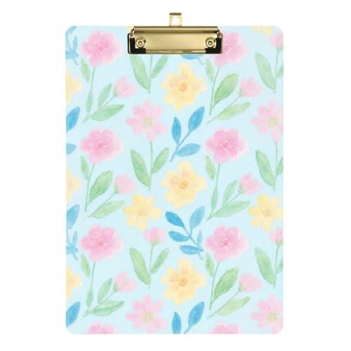 Bunte Blumen und Blätter, A4, Klassenzimmer, Klemmbrett, Küchenklemmbrett, transparent, für Lehrer, Muss für Klassenzimmer, Grundschule, Größe 22,9 x 30,5 cm Bunte Blumen und Blätter, A4, Klassenzimmer, Klemmbrett, Küchenklemmbrett, transparent, für Lehrer, Muss für Klassenzimmer, Grundschule, Größe 22,9 x 30,5 cm von SyXIOP
