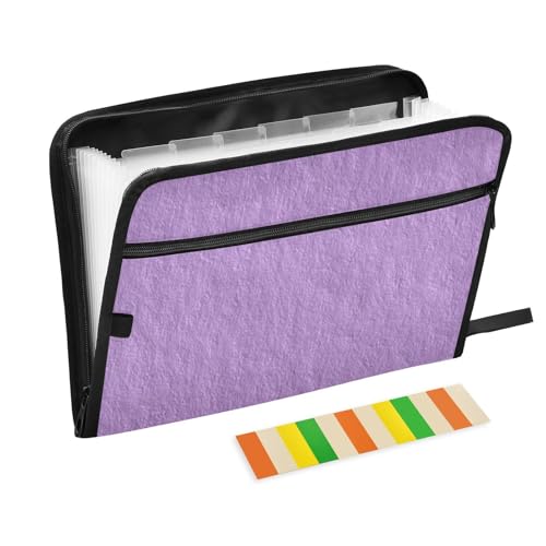 Carpeta de Dokumenten-Organizer, Fächermappe, 13 Fächer, A4, Briefgröße mit Reißverschluss, Violett Carpeta de Dokumenten-Organizer, Fächermappe, 13 Fächer, A4, Briefgröße mit Reißverschluss, Violett von SyXIOP