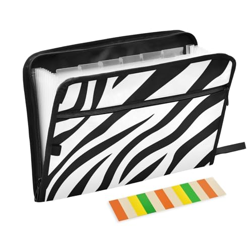 Carpeta de Dokumentenmappe, 13 Fächer, A4, Briefgröße, mit Reißverschluss, für Dokumentenaufbewahrung, Aktenhüllen, Schwarz / Weiß Carpeta de Dokumentenmappe, 13 Fächer, A4, Briefgröße, mit Reißverschluss, für Dokumentenaufbewahrung, Aktenhüllen, Schwarz / Weiß von SyXIOP