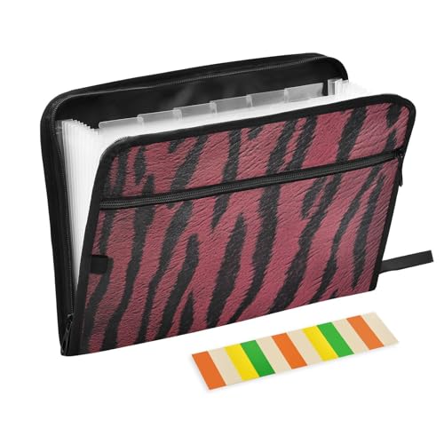 Dokumentenmappe mit Taschen, 13 Fächer, A4, Briefgröße mit Reißverschluss, für Zuhause, Büro, Reisen, Burgunderrot Dokumentenmappe mit Taschen, 13 Fächer, A4, Briefgröße mit Reißverschluss, für Zuhause, Büro, Reisen, Burgunderrot von SyXIOP