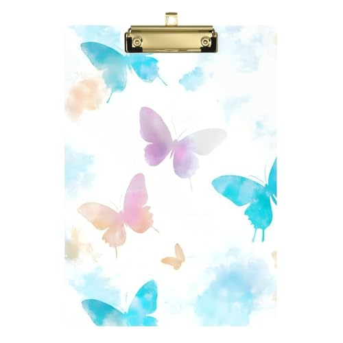 Dreamy Butterfly Klemmbrett für Jungen, bunt, A4, Kunststoff, für das erste Jahr, Lehrer, Größe 22,9 x 30,5 cm Dreamy Butterfly Klemmbrett für Jungen, bunt, A4, Kunststoff, für das erste Jahr, Lehrer, Größe 22,9 x 30,5 cm von SyXIOP
