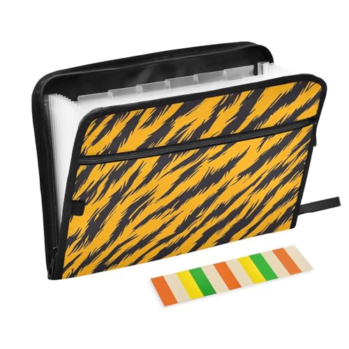 Fächermappe, Tierhaut, Leopardenmuster, 13 Fächer, A4, Briefgröße mit Reißverschluss, für Zuhause, Büro, Aktenordner, Para Guardar Documentos, Gelb / Schwarz Fächermappe, Tierhaut, Leopardenmuster, 13 Fächer, A4, Briefgröße mit Reißverschluss, für Zuhause, Büro, Aktenordner, Para Guardar Documentos, Gelb / Schwarz von SyXIOP