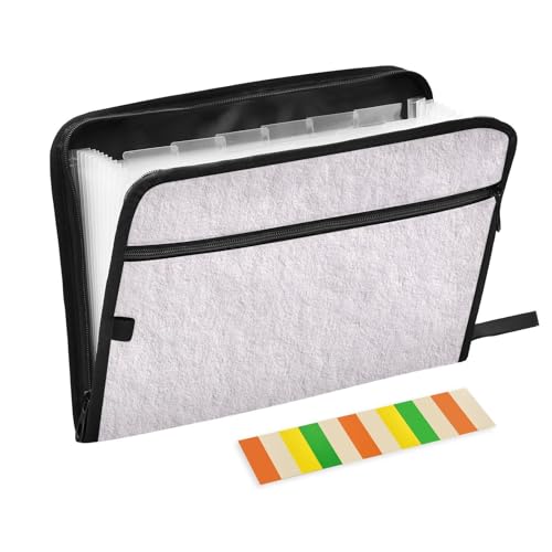 Graue Fächermappe mit Etiketten, 13 Taschen, A4, Briefgröße mit Reißverschluss, für Zuhause, Büro, Aktenordner mit Taschen, Carpetas de Graue Fächermappe mit Etiketten, 13 Taschen, A4, Briefgröße mit Reißverschluss, für Zuhause, Büro, Aktenordner mit Taschen, Carpetas de von SyXIOP
