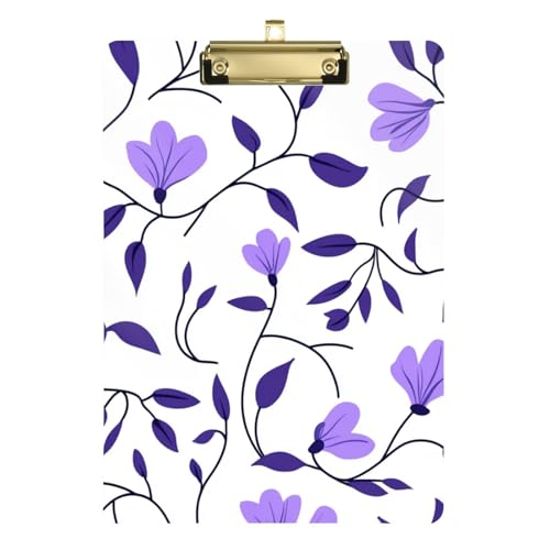 Klemmbrett aus Rattan, A4, horizontales Klemmbrett, Folio, Kunststoff, Standardloch für Volleyball, Baseball, Trainer, Größe 22,9 x 30,5 cm, Violett Klemmbrett aus Rattan, A4, horizontales Klemmbrett, Folio, Kunststoff, Standardloch für Volleyball, Baseball, Trainer, Größe 22,9 x 30,5 cm, Violett von SyXIOP