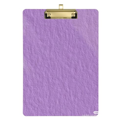 Klemmbrett für Kinder, A4, Acryl, niedlich, für 5. Klasse, Essentials für Lehrer, Größe 22,9 x 30,5 cm, Violett Klemmbrett für Kinder, A4, Acryl, niedlich, für 5. Klasse, Essentials für Lehrer, Größe 22,9 x 30,5 cm, Violett von SyXIOP