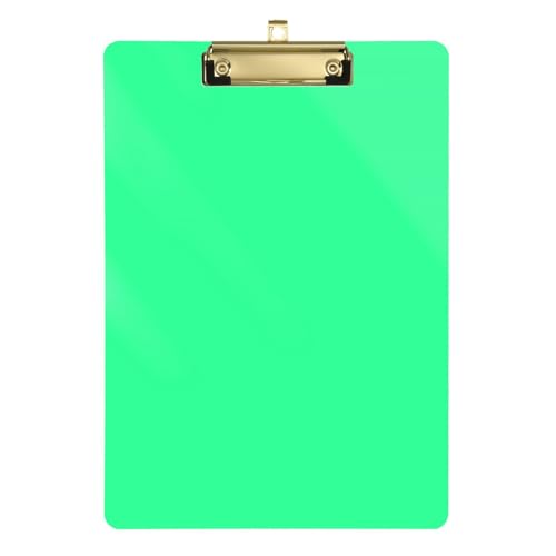 Klemmbrett für Kinder, tragbar, Acryl, niedlich, für Hausaufgaben, Kindergröße, 22,9 x 30,5 cm, Hellgrün Klemmbrett für Kinder, tragbar, Acryl, niedlich, für Hausaufgaben, Kindergröße, 22,9 x 30,5 cm, Hellgrün von SyXIOP
