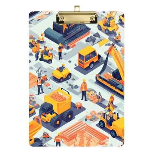 Klemmbrett mit Cartoon-Motiv, gelber LKW, A4, für Inspektoren, Klemmbrett aus Kunststoff für 5. Klasse, Essentials für Lehrer, Größe 22,9 x 30,5 cm Klemmbrett mit Cartoon-Motiv, gelber LKW, A4, für Inspektoren, Klemmbrett aus Kunststoff für 5. Klasse, Essentials für Lehrer, Größe 22,9 x 30,5 cm von SyXIOP