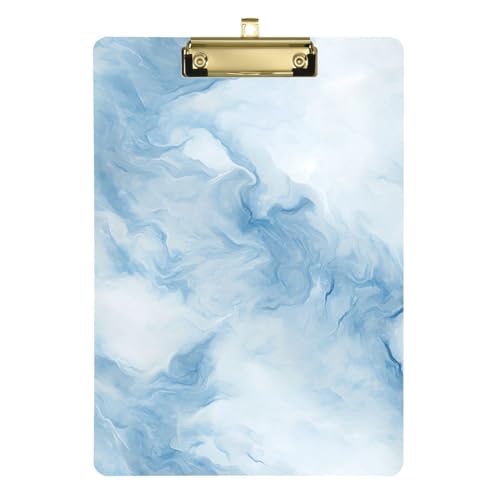 Klemmbrett mit blauer Marmorstruktur, A4, für Krankenpflege, transparent, für 5. Klasse, Essentials für Lehrer, Größe 22,9 x 30,5 cm Klemmbrett mit blauer Marmorstruktur, A4, für Krankenpflege, transparent, für 5. Klasse, Essentials für Lehrer, Größe 22,9 x 30,5 cm von SyXIOP