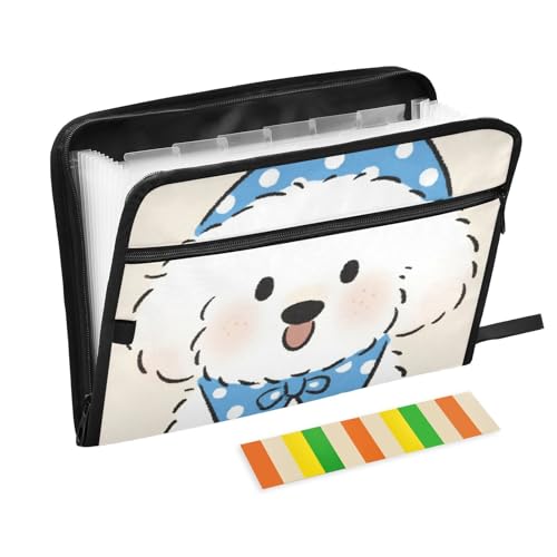 Niedliche Cartoon-Hundemappe mit Taschen, 13 Taschen, A4, Briefgröße mit Reißverschluss, für Büro, Aktenordner, Para Guardar Documentos Niedliche Cartoon-Hundemappe mit Taschen, 13 Taschen, A4, Briefgröße mit Reißverschluss, für Büro, Aktenordner, Para Guardar Documentos von SyXIOP