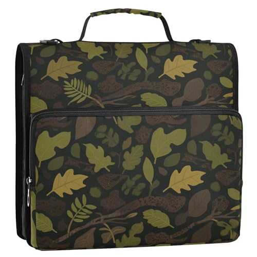 Ordnertasche mit 3 Ringen und Schultergurt, mit Reißverschluss, inkl. Reißverschlusstasche, Dokumenten-Organizer, Tasche, geeignet für Mittelschule, Cartera Portátil von SyXIOP