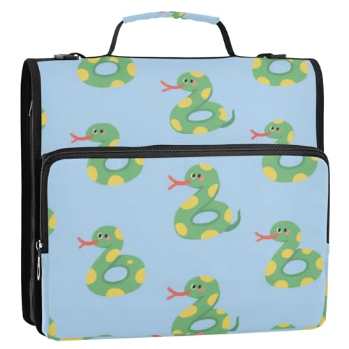 Ordnertasche mit Reißverschluss, 3,8 cm, mit Reißverschluss, wasserdicht, für Schulbedarf, Organizer für Schulorganisatoren, 3,8 cm, Blau von SyXIOP