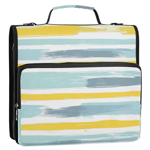 Ringbuch-Organizer mit 3 Ringen, 3,8 cm, mit Schultergurt, einfach zu transportieren, Schulordner, Organizer für Schule, Clip de Cremallera escolar von SyXIOP
