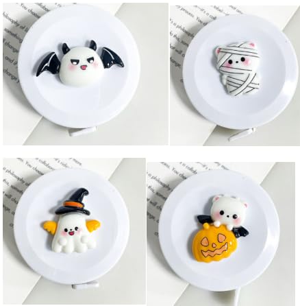 4er-Set Cartoon Maßband Körper Weiches Körpermaßband Schneidermaßband mit Einziehfunktion Elastizität Measuring Tape für Länge, Brust, Taille, (Halloween) von SycloPak