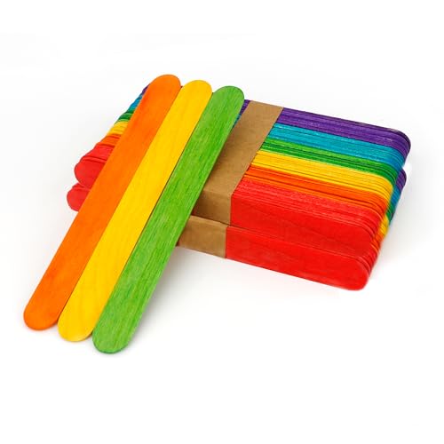 Eisstiele Holz,Holzstäbchen,Holzstäbe 100 Stück 15cm Bunte,Holzstäbe Zum Basteln,Holzspatel,Eisstäbchen Holz,Holz Zum Basteln,Spatel Holz,Holzstiel,Eisstiele Holz Breit,Popsicle Sticks Ice Cream Eisstiele Holz,Holzstäbchen,Holzstäbe 100 Stück 15cm Bunte,Holzstäbe Zum Basteln,Holzspatel,Eisstäbchen Holz,Holz Zum Basteln,Spatel Holz,Holzstiel,Eisstiele Holz Breit,Popsicle Sticks Ice Cream von SycloPak