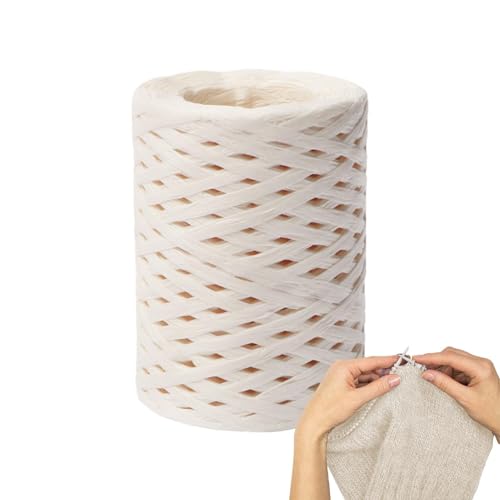 150m Raffiabast Papierband, Raffia Papierschnur Geschenkband, Geschenkband Verpackung, Bastpapierbänder Zum Basteln Für Floristik, Weberei & Bastelprojekte von Syengery