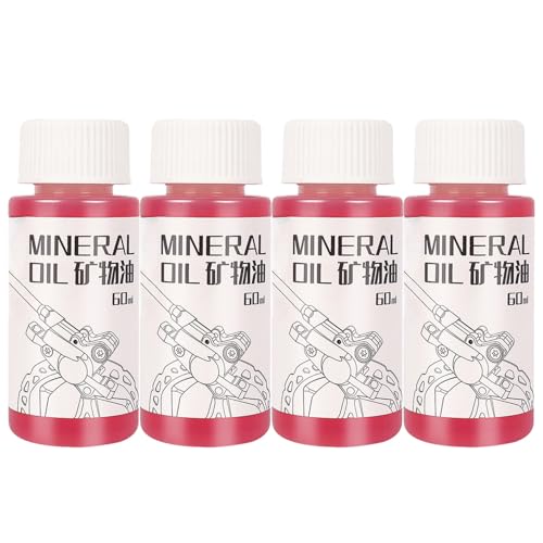 Fahrrad Bremsflüssigkeit Mineralöl, Mineralöl Für Fahrradbremsen, Ölflüssigkeit Für Hydraulische Scheibenbremsen Von Fahrrädern, 60 ml (4er-Pack) von Syengery