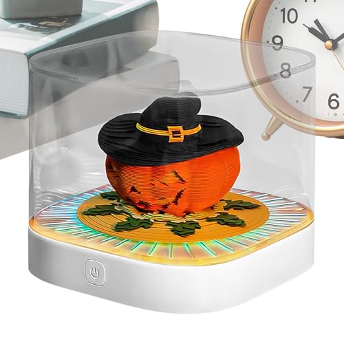 Syengery 3D Schreibtisch Kalender 2026,Halloween Kürbis 3D Notizblock - Dekoratives Notizbuch Mit LED Beleuchtung Für Empfangsbereich Büro Freelancer Konferenzräume Schule Syengery 3D Schreibtisch Kalender 2026,Halloween Kürbis 3D Notizblock - Dekoratives Notizbuch Mit LED Beleuchtung Für Empfangsbereich Büro Freelancer Konferenzräume Schule von Syengery