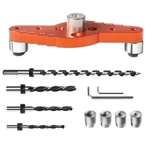 Syengery Bohrerführung für gerade Löcher, Floating-Shelf-Bohrer-Set - 1/2x11,8 Zoll Jig Kit Dübelbohrer-Set für schwebende Regale - Installations-Bohrführungs-Zentrier-Hardware-Kit für Regale von Syengery