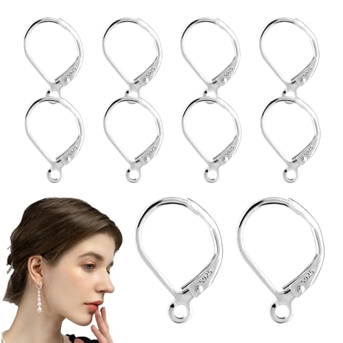 Syengery Hebeback -Ohrring -Haken, Ohrringdrähte, 925 Sterling Silber -Hebelohr Wire, 925 Silberohrdrähte austauschbare französische Schmuckversorgung für Frauen herstellen von Syengery