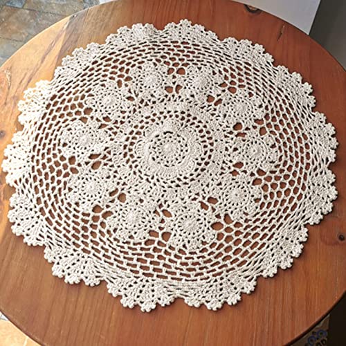 2 Stück Oval Handgehäkelte Doilies,handgemachte Häkeldeckchen 35 x 40cm,Spitzendeckchen Häkeldeckchen,Geeignet für Tassen, Getränke, Schalen, Töpfe, Teller, Vasen, Antike Tischdecken (Beige,35-40 cm) 2 Stück Oval Handgehäkelte Doilies,handgemachte Häkeldeckchen 35 x 40cm,Spitzendeckchen Häkeldeckchen,Geeignet für Tassen, Getränke, Schalen, Töpfe, Teller, Vasen, Antike Tischdecken (Beige,35-40 cm) von Syfunlv