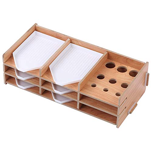 Diamond Painting Tray Organizer, DIY Diamant Malerei Tablett Diamondpainting Tray Organizer Tool ,Multilayer Wooden Point Drill Pen Holder Box für Diamond Painting Nagel Kunst DIY Handwerk Dekoration Diamond Painting Tray Organizer, DIY Diamant Malerei Tablett Diamondpainting Tray Organizer Tool ,Multilayer Wooden Point Drill Pen Holder Box für Diamond Painting Nagel Kunst DIY Handwerk Dekoration von Syfunlv