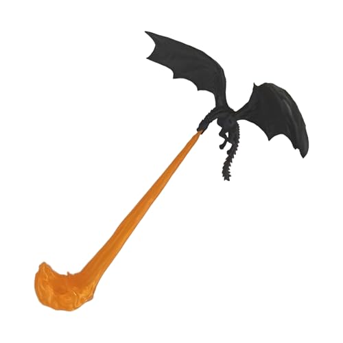 SYFUNLV Drachenflammen Buchecke,Dragon Flame Bücherregal,Gothic-Drachenflammen-Buchdekoration,Schreibtischskulptur Fliegender Drache,Dekorative Buchstützen, für Kaminregal,Schlafzimmer (L,Stil 1) von Syfunlv