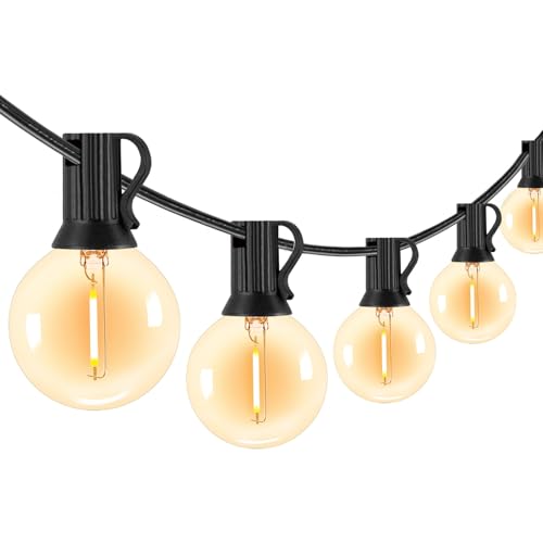 Syfunlv LED Lichterkette Außen, Kugel Lichterkette,7,6m 25 LED Lichterketten,Warmweiße Lichterketten mit Stecker, Party Lichterkette InnenWasserdicht,für Garten,Terrasse,Balkon,Hochzeiten (Stil 1) von Syfunlv