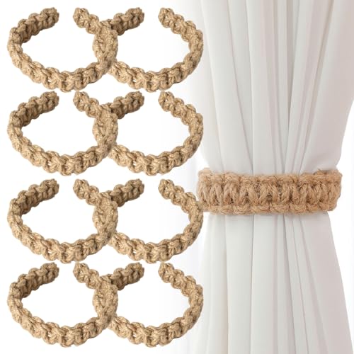8 Stück Raffhalter für Vorhänge Vorhang Raffhalter Vorhang Halter Handgewebtes Design Baumwolle and Leinenmaterial Robust und Stabil füR Wohnzimmer KüChe Schlafzimmer und AußEnbereich. 8 Stück Raffhalter für Vorhänge Vorhang Raffhalter Vorhang Halter Handgewebtes Design Baumwolle and Leinenmaterial Robust und Stabil füR Wohnzimmer KüChe Schlafzimmer und AußEnbereich. von Syhdfxknp