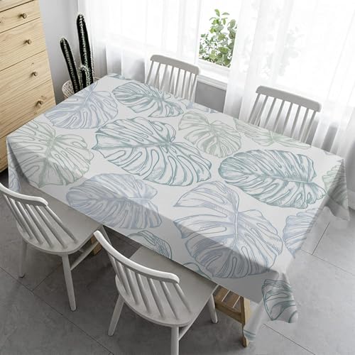 Abwischbare Tischdecke 120x160 cm - Botanische Muster Tischdecke Outdoor Rechteckig Bierzeltgarnitur Abwaschbar Wetterfestn für Garten Geburtstag BläTterR11 Abwischbare Tischdecke 120x160 cm - Botanische Muster Tischdecke Outdoor Rechteckig Bierzeltgarnitur Abwaschbar Wetterfestn für Garten Geburtstag BläTterR11 von Syhi Qlty