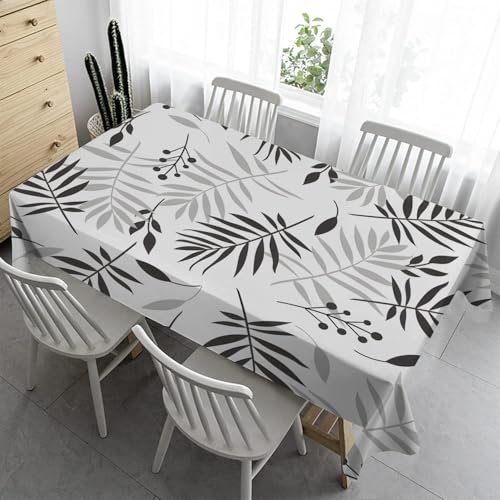 Bierzeltgarnitur Klein Tischdecke Abwaschbar 100x140 cm - Mikrofaser Tischdecke Outdoor Fleckschutz Gartentischdecke Wasserabweisend Stoff Table Cloth BlattdruckeR2 Bierzeltgarnitur Klein Tischdecke Abwaschbar 100x140 cm - Mikrofaser Tischdecke Outdoor Fleckschutz Gartentischdecke Wasserabweisend Stoff Table Cloth BlattdruckeR2 von Syhi Qlty