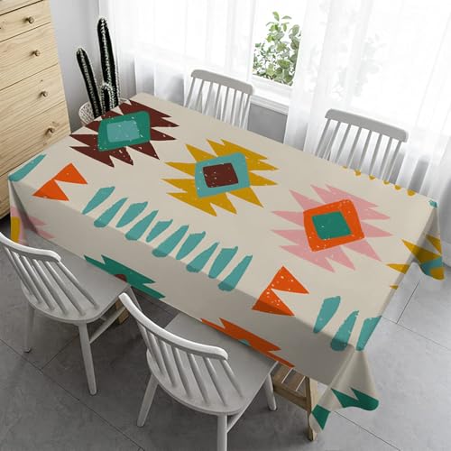 Böhmen Gartentischdecke Rechteckig Tischdecke 120x180 cm Geometrisch Outdoor - Wetterfest Abwaschbare Biertischn für Hochzeit Party A113 Böhmen Gartentischdecke Rechteckig Tischdecke 120x180 cm Geometrisch Outdoor - Wetterfest Abwaschbare Biertischn für Hochzeit Party A113 von Syhi Qlty