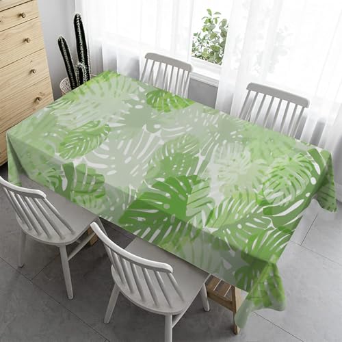 Gartentischdecke Rechteckig Tischdecke 120x180 cm - Dekorativ Tischdecke Outdoor Wetterfest Abwaschbare Biertischn für Hochzeit Party MonsteraR90 Gartentischdecke Rechteckig Tischdecke 120x180 cm - Dekorativ Tischdecke Outdoor Wetterfest Abwaschbare Biertischn für Hochzeit Party MonsteraR90 von Syhi Qlty