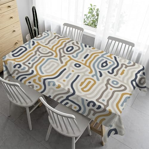 Geometrie Bierzeltgarnitur Klein Tischdecke Abwaschbar 100x140 cm Streifen Outdoorn - Fleckschutz Gartentischdecke Wasserabweisend Stoff Table Cloth A84 Geometrie Bierzeltgarnitur Klein Tischdecke Abwaschbar 100x140 cm Streifen Outdoorn - Fleckschutz Gartentischdecke Wasserabweisend Stoff Table Cloth A84 von Syhi Qlty