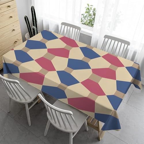 Geometrie Rechteckig Biertisch Tischdecke 140x180 cm Abstrakt Outdoor - Abwaschbar Gartentischdecke Wasserabweisendn für Küche Wohnzimmertisch A103 Geometrie Rechteckig Biertisch Tischdecke 140x180 cm Abstrakt Outdoor - Abwaschbar Gartentischdecke Wasserabweisendn für Küche Wohnzimmertisch A103 von Syhi Qlty