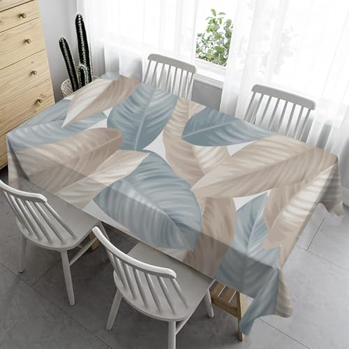 Rechteckig Biertisch Tischdecke 140x180 cm - BläTter Tischdecke Outdoor Abwaschbar Gartentischdecke Wasserabweisendn für Küche Wohnzimmertisch MangopalmeR64 Rechteckig Biertisch Tischdecke 140x180 cm - BläTter Tischdecke Outdoor Abwaschbar Gartentischdecke Wasserabweisendn für Küche Wohnzimmertisch MangopalmeR64 von Syhi Qlty