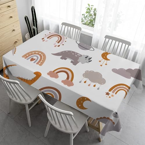 Regenbogen Outdoor Tischdecke Wetterfest 120x120 cm Tier Bierzeltgarnitur - Bügelfreie Abwaschbaren für Biertische Küche Esstisch Wohnzimmertisch A105 Regenbogen Outdoor Tischdecke Wetterfest 120x120 cm Tier Bierzeltgarnitur - Bügelfreie Abwaschbaren für Biertische Küche Esstisch Wohnzimmertisch A105 von Syhi Qlty