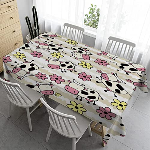 Syhi Qlty Abwaschbare Tischdecke Bierzeltgarnitur 140x240 cm - Bierbank Tischdecke Wetterfest Tischwäsche Tischdecken für Biertische Hochzeit Kindergeburtstag - Kuh-Kleine Blume Syhi Qlty Abwaschbare Tischdecke Bierzeltgarnitur 140x240 cm - Bierbank Tischdecke Wetterfest Tischwäsche Tischdecken für Biertische Hochzeit Kindergeburtstag - Kuh-Kleine Blume von Syhi Qlty