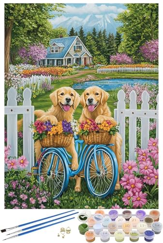 Garten Malen Nach Zahlen ab 9 Jahre Mädchen,Malen Nach Zahlen Erwachsene Hund Muster Design,Farbe Handgemalt Ölgemälde Kinder Anfänger DIY Bastelset für Wanddeko Wohnzimmer,Ohne Rahmen 60x70cm -1183 Garten Malen Nach Zahlen ab 9 Jahre Mädchen,Malen Nach Zahlen Erwachsene Hund Muster Design,Farbe Handgemalt Ölgemälde Kinder Anfänger DIY Bastelset für Wanddeko Wohnzimmer,Ohne Rahmen 60x70cm -1183 von Syiboo