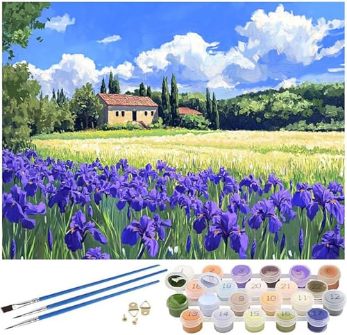 Malen Nach Zahlen Erwachsene Lavendel Paint by Numbers Bauernhof Malen Nach Zahlen Kinder, 90x150cm Knitterfreie Leinwand Ölgemälde Set mit Pinsel und Acrylfarbe, Wanddeko, Geschenke für Frauen -1092 Malen Nach Zahlen Erwachsene Lavendel Paint by Numbers Bauernhof Malen Nach Zahlen Kinder, 90x150cm Knitterfreie Leinwand Ölgemälde Set mit Pinsel und Acrylfarbe, Wanddeko, Geschenke für Frauen -1092 von Syiboo
