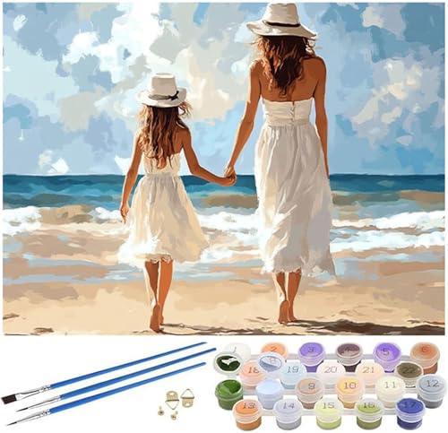 Malen Nach Zahlen Erwachsene Meer Paint by Numbers Frau Malen Nach Zahlen Kinder Bastelset, 90x150cm Knitterfreie Leinwand Ölgemälde Set mit Pinsel und Acrylfarbe, Wanddeko, Geschenke für Frauen -1101 Malen Nach Zahlen Erwachsene Meer Paint by Numbers Frau Malen Nach Zahlen Kinder Bastelset, 90x150cm Knitterfreie Leinwand Ölgemälde Set mit Pinsel und Acrylfarbe, Wanddeko, Geschenke für Frauen -1101 von Syiboo