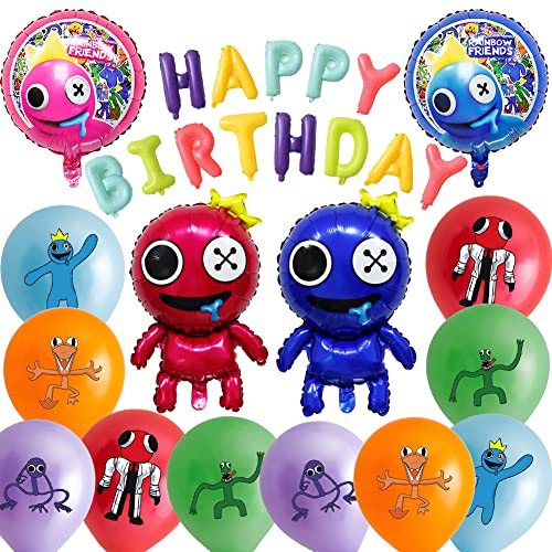 Syijupo 15 Stück Themen ballon-Set, Cartoon Geburtstag Luftballons, Geburtstag Banner, Folienballon Geburtstag, für Kindergeburtstag Decorations von Syijupo