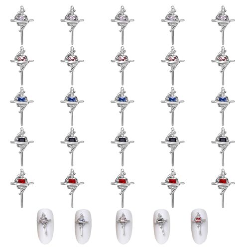 25 Stück Cross Silber Nail Charms, Metall Punk Nagel Kunst Cross Schmuck, 3D Nagel Edelstein Acryl Nagel Dekoration für DIY Maniküre Dekorations Zubehör 25 Stück Cross Silber Nail Charms, Metall Punk Nagel Kunst Cross Schmuck, 3D Nagel Edelstein Acryl Nagel Dekoration für DIY Maniküre Dekorations Zubehör von Symphonyw