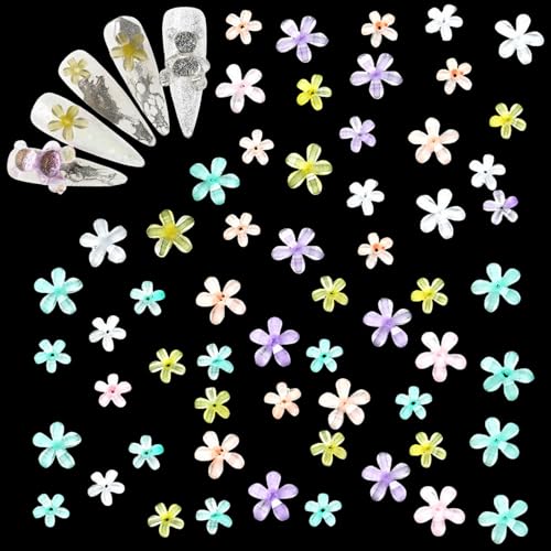 50 Stück Blumen Nagel Charms Dekorations, Luminous Flower Nageldesign Glitzersteine, Bunte Blumen Deko Nagel Steinchen Flowers Nail Rhinestones für Frauen Acryl Nagel 50 Stück Blumen Nagel Charms Dekorations, Luminous Flower Nageldesign Glitzersteine, Bunte Blumen Deko Nagel Steinchen Flowers Nail Rhinestones für Frauen Acryl Nagel von Symphonyw
