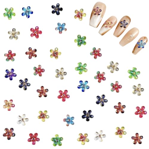 Blume Nagel Charms, 100 Stück 3D Hibiscus Nägel Zubehör Flower Nageldesign Glitzersteine Luminous Nagelkunst Strasssteine Nagel Edelsteine für Mädchen Frauen DIY Basteldekoration (Gemischte Farben) Blume Nagel Charms, 100 Stück 3D Hibiscus Nägel Zubehör Flower Nageldesign Glitzersteine Luminous Nagelkunst Strasssteine Nagel Edelsteine für Mädchen Frauen DIY Basteldekoration (Gemischte Farben) von Symphonyw