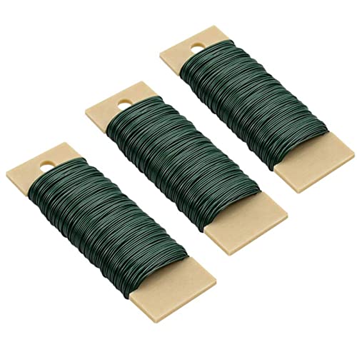 Floristendraht, 3 Rollen 22 Gauge grüner Floristendraht für Kranzherstellung, Blumendraht Metallbindungsdraht flexibler Paddeldraht zum Basteln, DIY Blumenarrangement, Weihnachten… (Grün) Floristendraht, 3 Rollen 22 Gauge grüner Floristendraht für Kranzherstellung, Blumendraht Metallbindungsdraht flexibler Paddeldraht zum Basteln, DIY Blumenarrangement, Weihnachten… (Grün) von Symphonyw