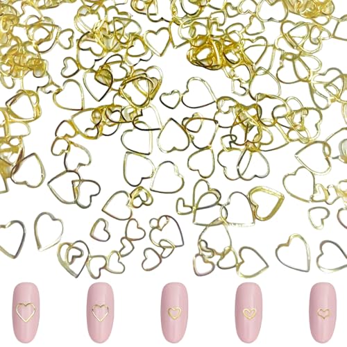 Gold Herz Nagel Charms, 200 Pcs Legierung Herz Nagel Kunst Studs 3D glänzende Metall Maniküre Dekoration DIY Charms Luxus Niet Nagelschmuck für Nail Design DIY Lieferungen Handwerk Gold Herz Nagel Charms, 200 Pcs Legierung Herz Nagel Kunst Studs 3D glänzende Metall Maniküre Dekoration DIY Charms Luxus Niet Nagelschmuck für Nail Design DIY Lieferungen Handwerk von Symphonyw
