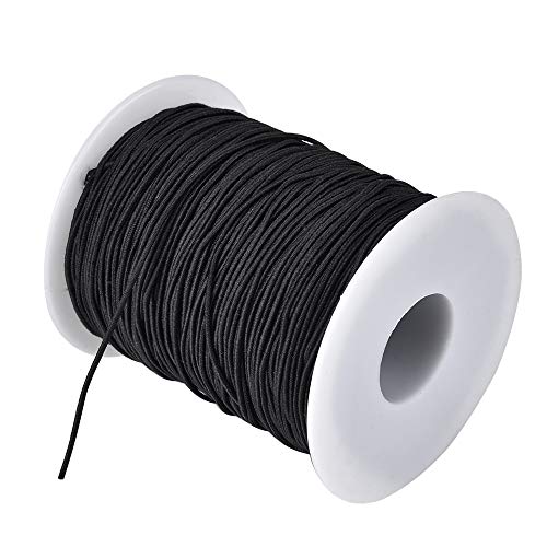 Perlenschnur, 0,8 mm, elastische Schnur, Stretchfaden, Perlenschnur, Schmuckherstellung, Perlenschnur für Armbänder, Halsketten, Schwarz Perlenschnur, 0,8 mm, elastische Schnur, Stretchfaden, Perlenschnur, Schmuckherstellung, Perlenschnur für Armbänder, Halsketten, Schwarz von Symphonyw
